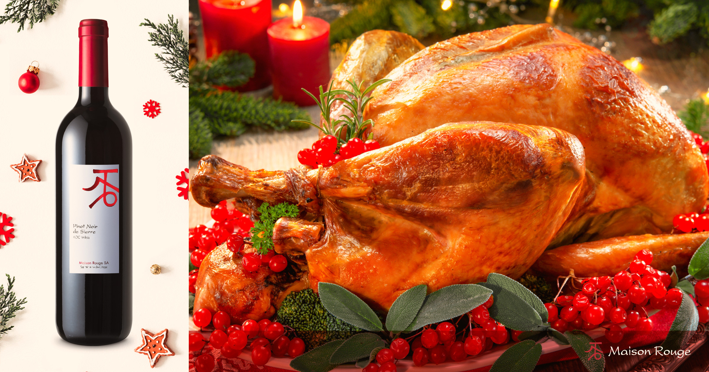 Dinde farcie au Pinot Noir de Sierre