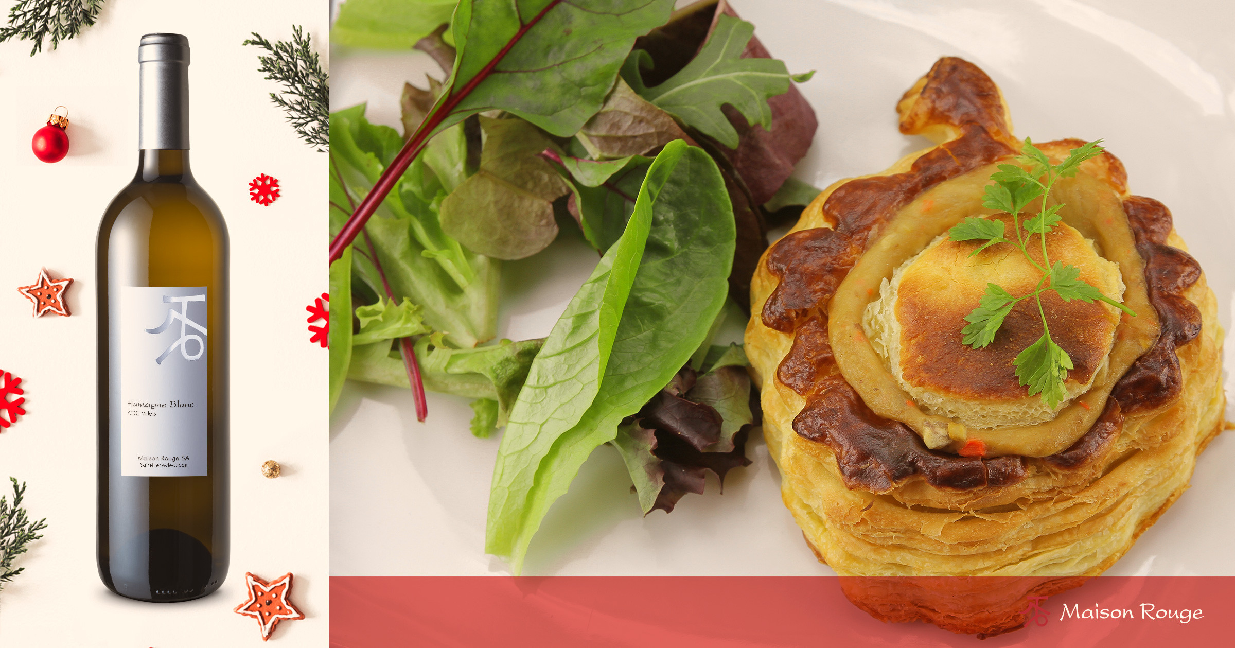 Feuilleté de volaille à l'Humagne Blanc