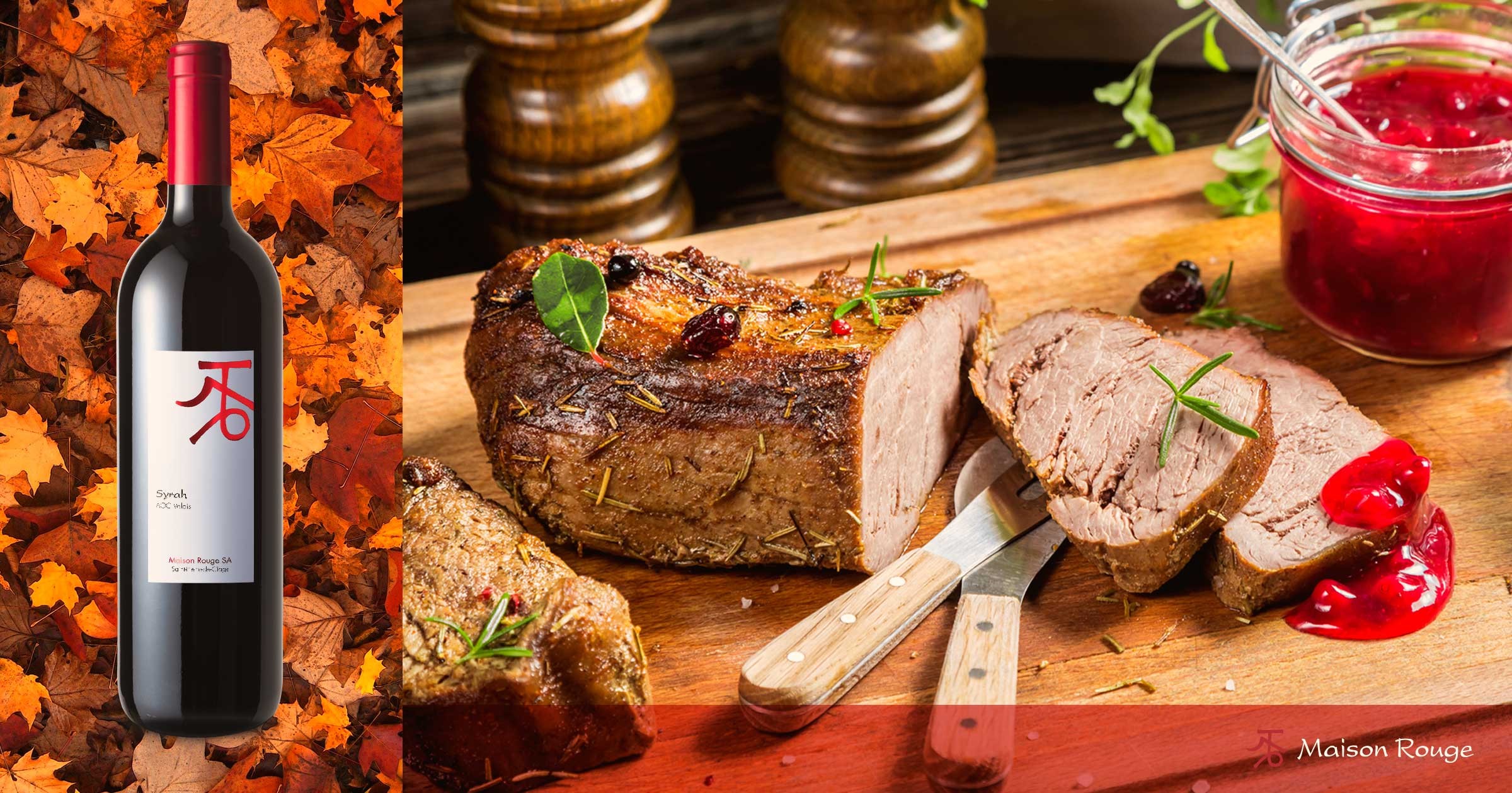 Rôti de cerf aux airelles